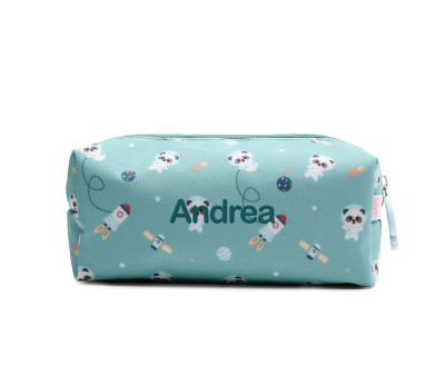 Trousse Pandas in Space Personnalisable