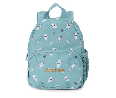 Mochila Infantil Pandas in Space Personalizable