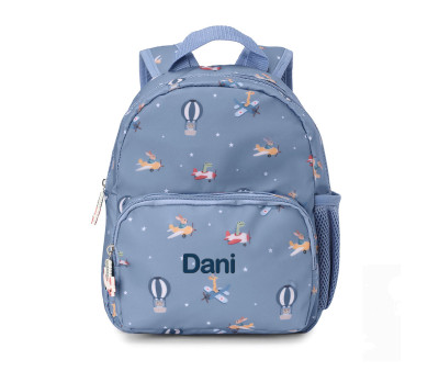 Mochila Infantil Planes Personalizable