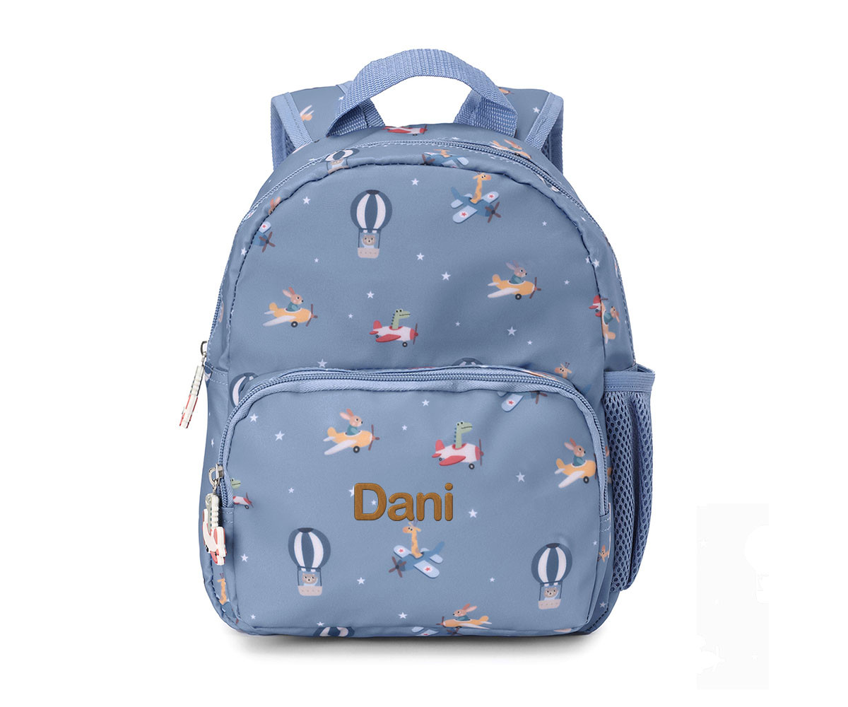 Mochila Infantil Planes Personalizable