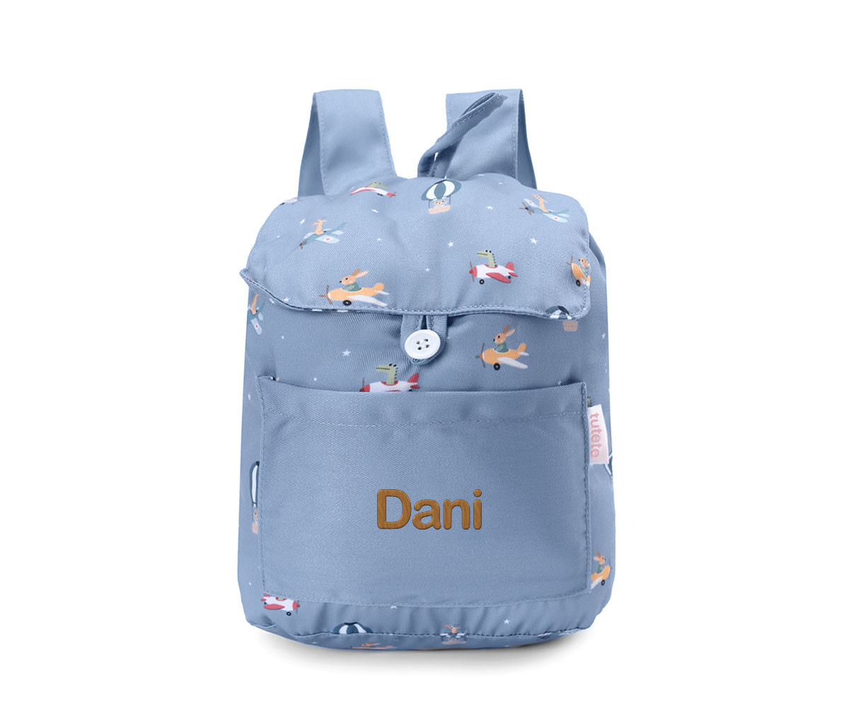Mochila Tela Pequeña Planes Personalizable