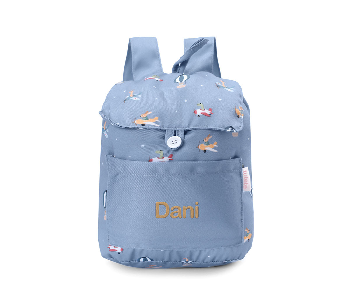Mochila Tela Pequeña Planes Personalizable