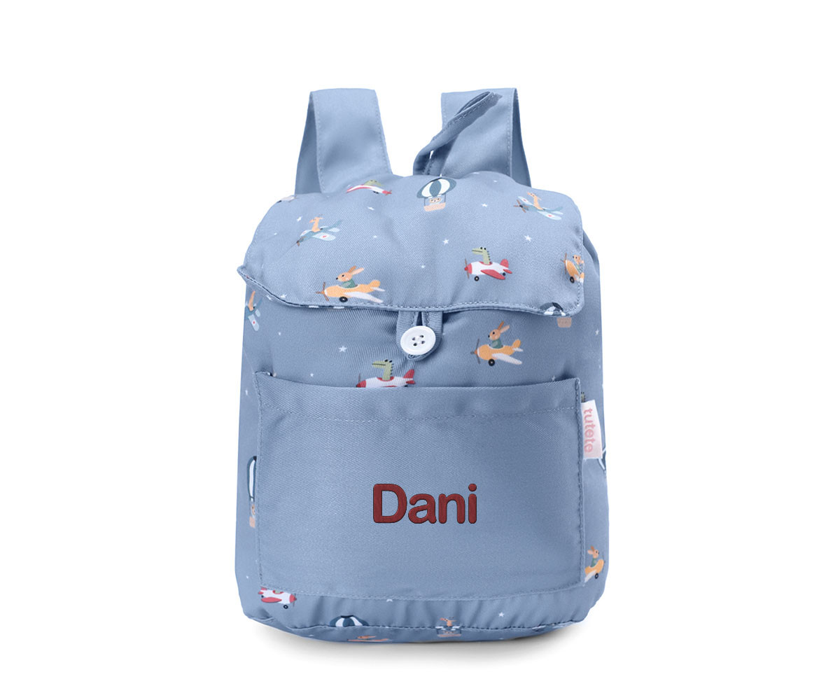Mochila Tela Pequeña Planes Personalizable