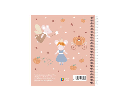 Pequeña Agenda Guardería Personalizable Mouse Fairies