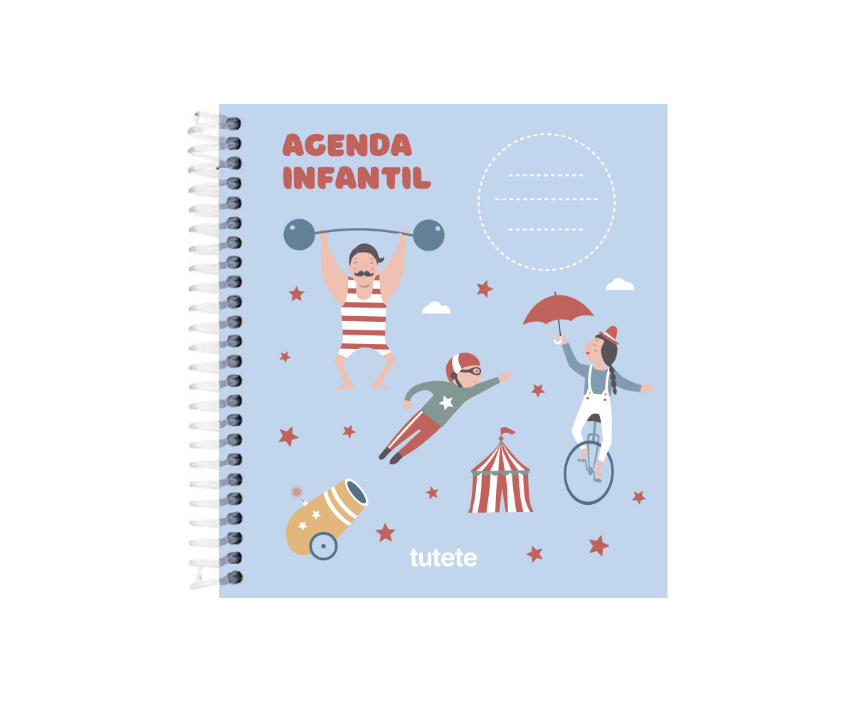 Pequeña Agenda Guardería Personalizable Circus Show