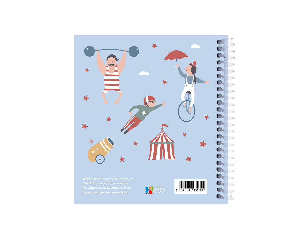 Pequeña Agenda Guardería Personalizable Circus Show