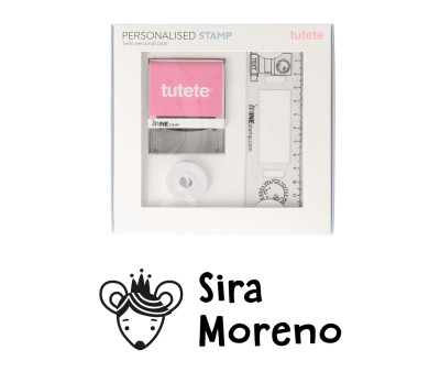 Timbro per tessuti Personalizzato Little Mouse + Nastro Capi Scuri