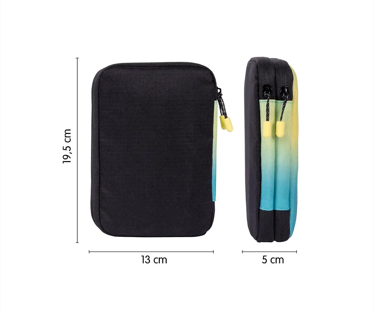 Astuccio Plumier Doppio Sunset Black Completo