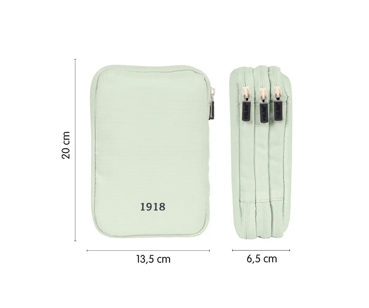 Astuccio Plumier Triplo Completo Verde MILAN 430 since 1918