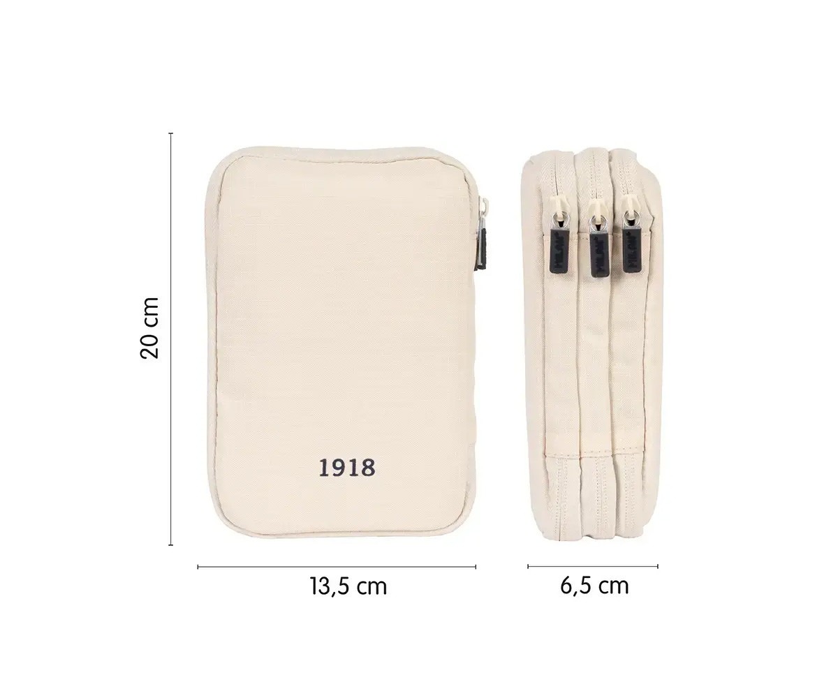 Astuccio Plumier Triplo Completo Beige MILAN 430 since 1918