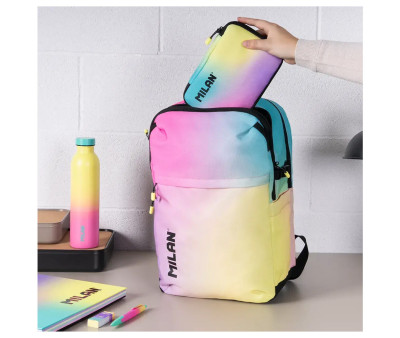 Mochila Escolar Sunset Negro Personalizable