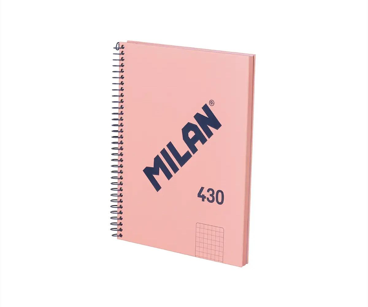 Quadero Spirale A5 Rosa MILAN 340 Since 1918