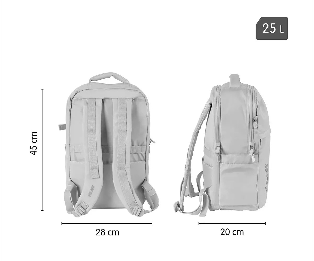 Mochila Escolar Shadow Gris Personalizable