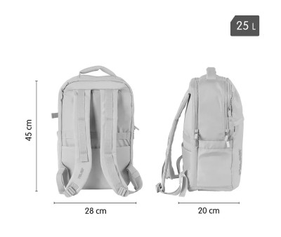 Mochila Escolar Shadow Gris Personalizable