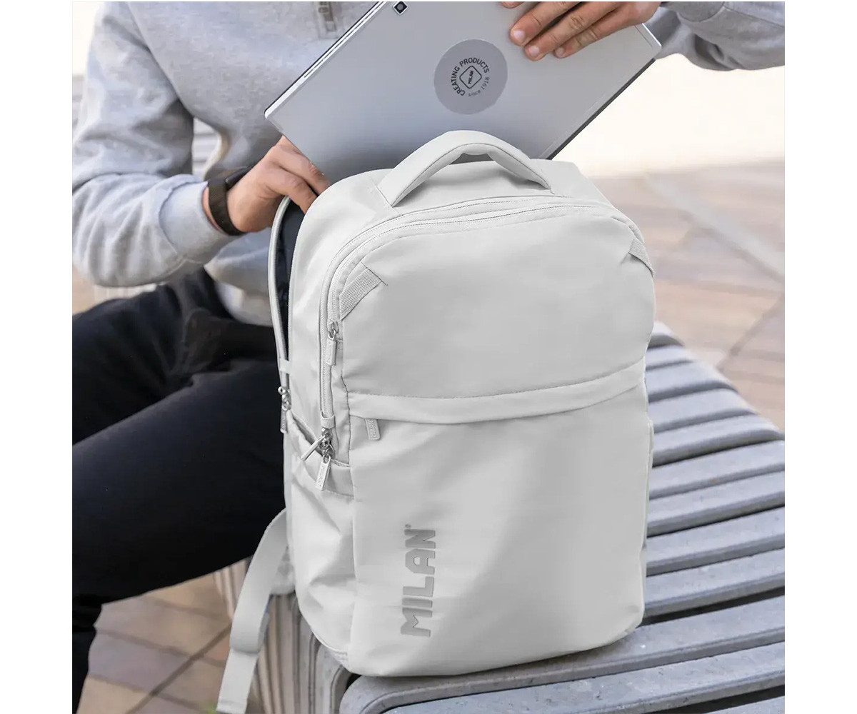 Mochila Escolar Shadow Gris Personalizable