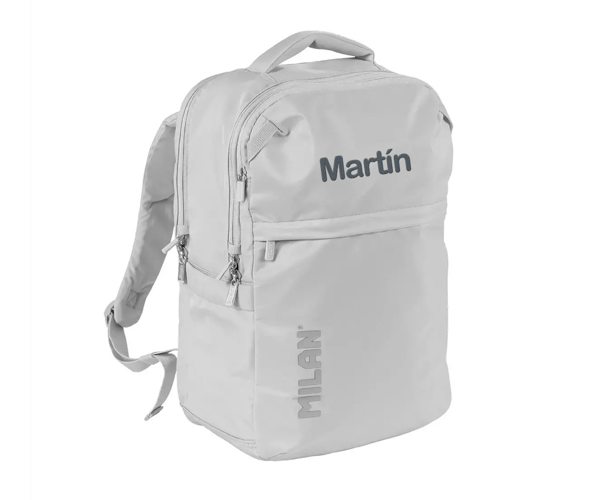 Mochila Escolar Shadow Gris Personalizable