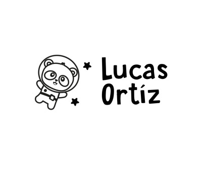 Timbro per tessuti Personalizzato Pandas in Space