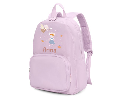 Mochila Solid Color Lavender Personalizada Mouse Fairies