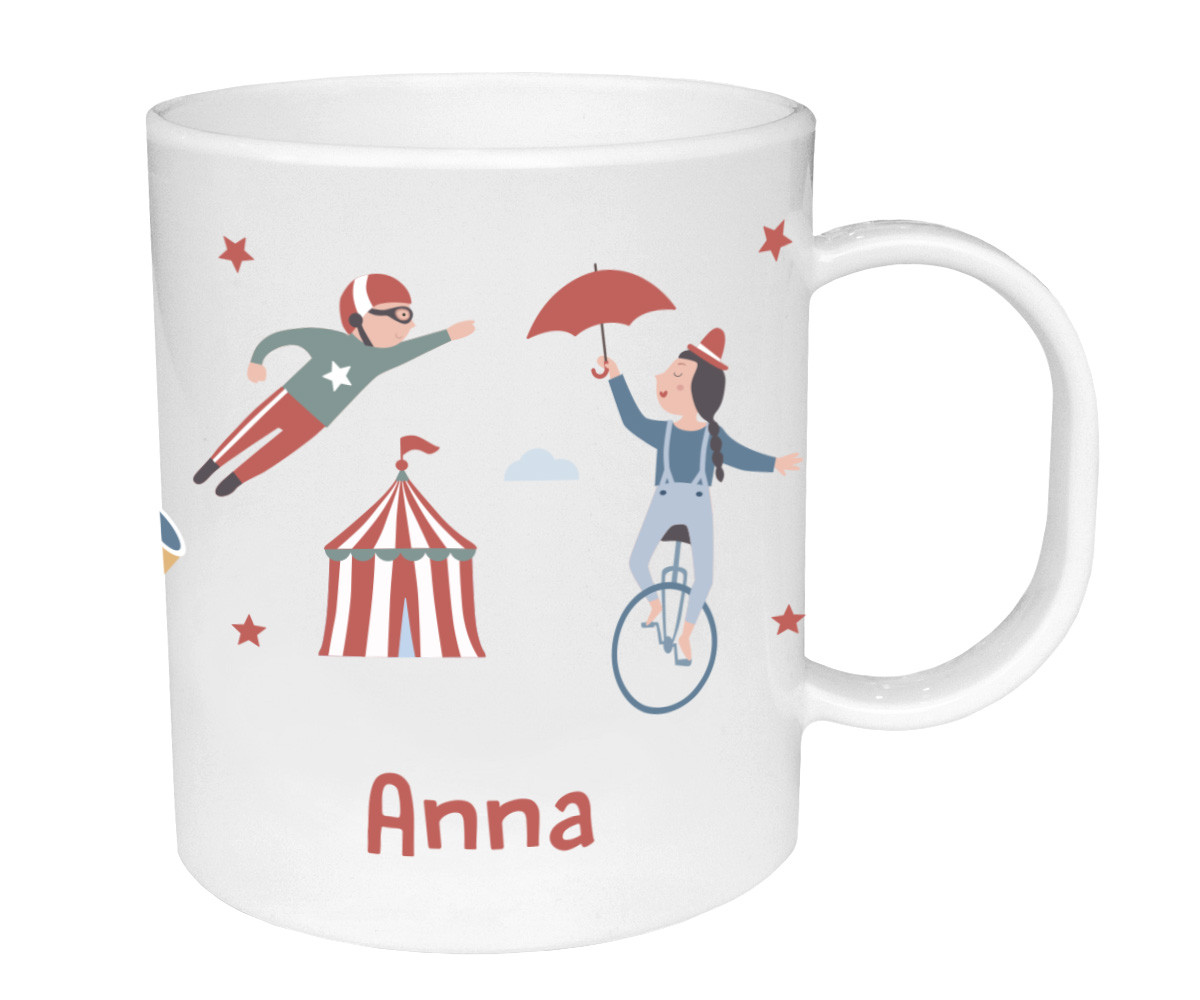 Tazza Plastica Personalizzata Tutete Circus Show