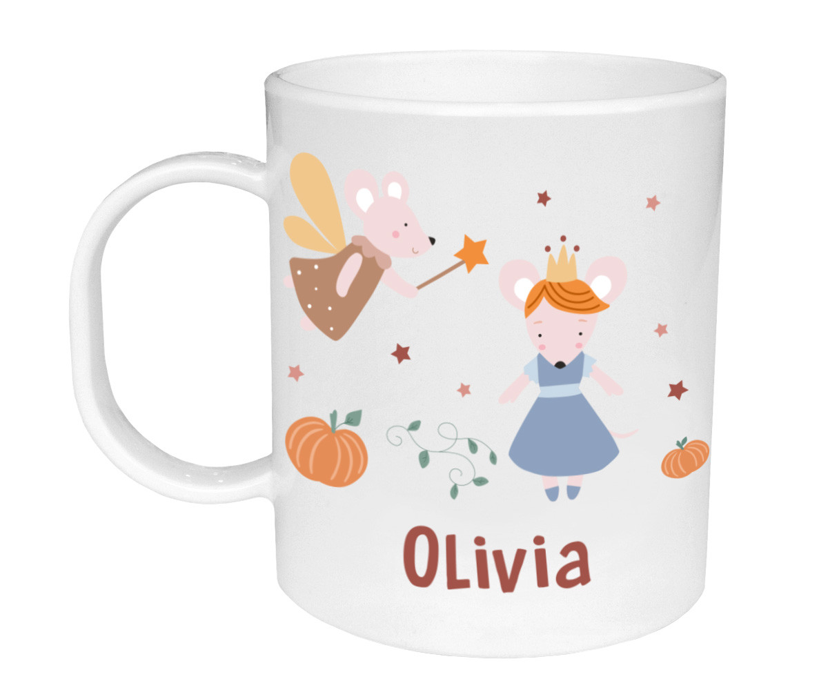 Tazza Plastica Personalizzata Tutete Mouse Fairies