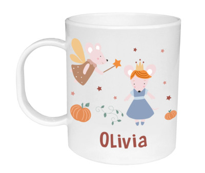 Tazza Plastica Personalizzata Tutete Mouse Fairies