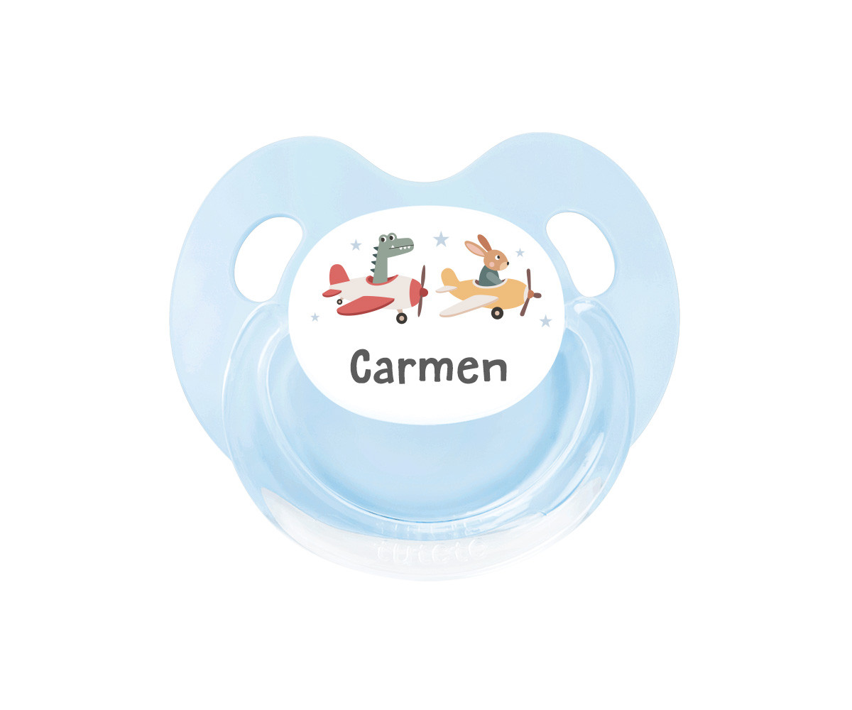 Succhietto Personalizzato Azzurro Tutete Retro Planes