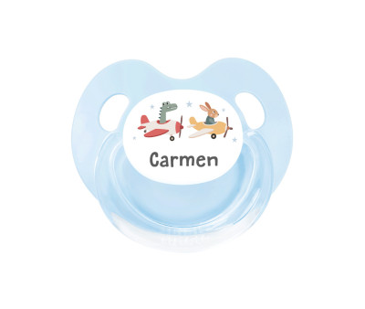 Succhietto Personalizzato Azzurro Tutete Retro Planes
