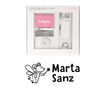 Timbro per tessuti Personalizzato Mouse Fairies + Nastro Capi Scuri