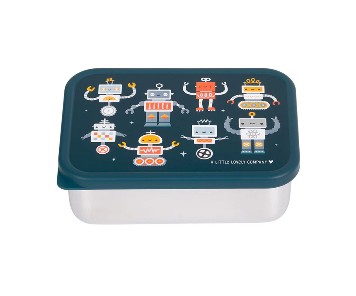 Caja Almuerzo Acero Robots