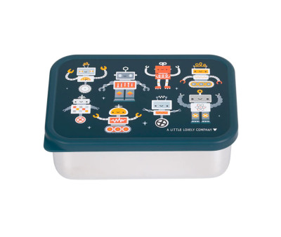 Caja Almuerzo Acero Robots