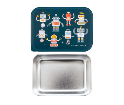 Caja Almuerzo Acero Robots