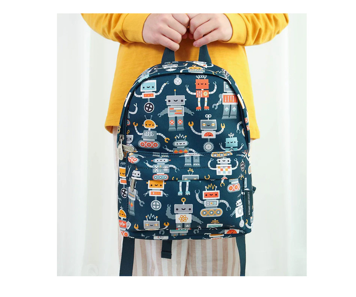 Mochila Infantil Mini Robots Personalizable