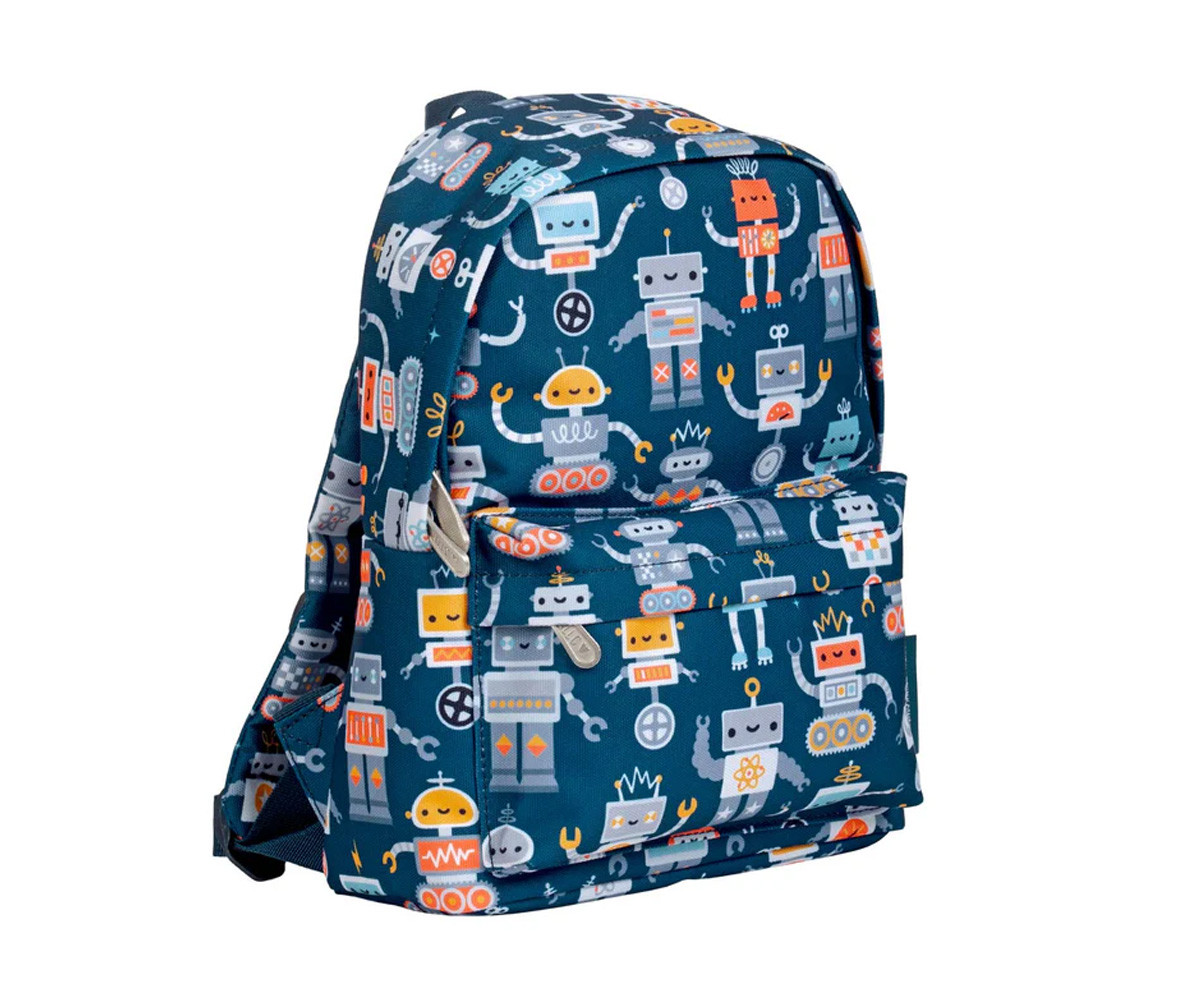 Mochila Infantil Mini Robots Personalizable