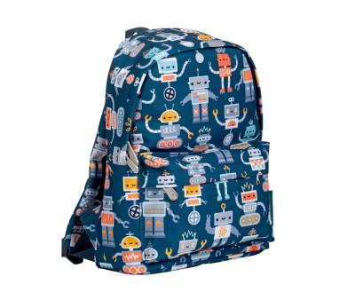 Mochila Infantil Mini Robots Personalizable