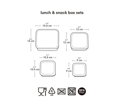 4 Cajitas Almuerzo y Snacks Princesas