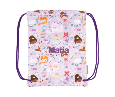 Mochila Saco Princesas Personalizable