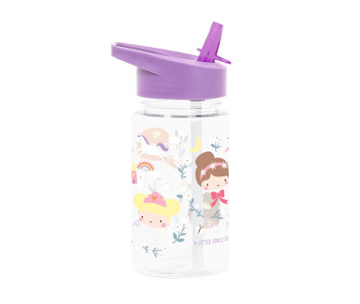 Botella Tritán con Pajita Princesas 450ml