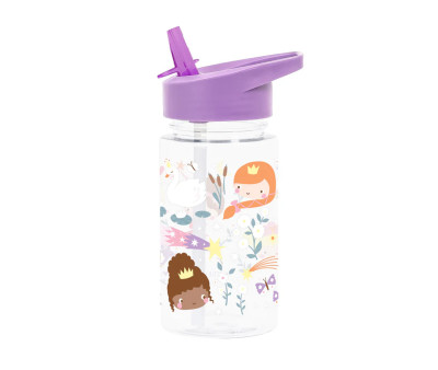 Botella Tritán con Pajita Princesas 450ml