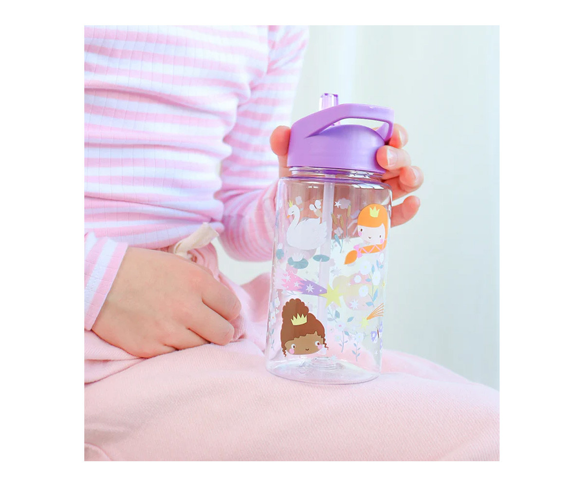 Botella Tritán con Pajita Princesas 450ml