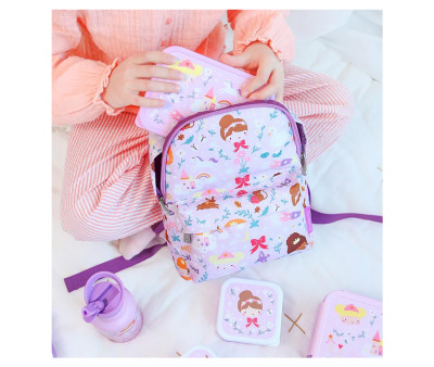 Mochila Infantil Mini Princesas Personalizable