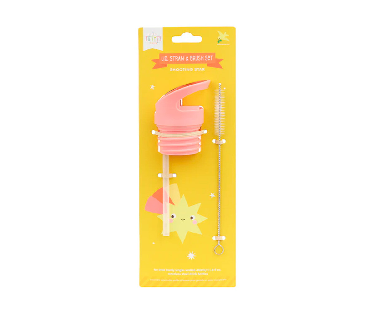 Set Tapa Pajita y Cepillo Estrella Fugaz