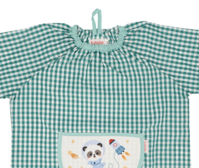 Babi con Bolsillo Central Vichy Pandas in Space Personalizado