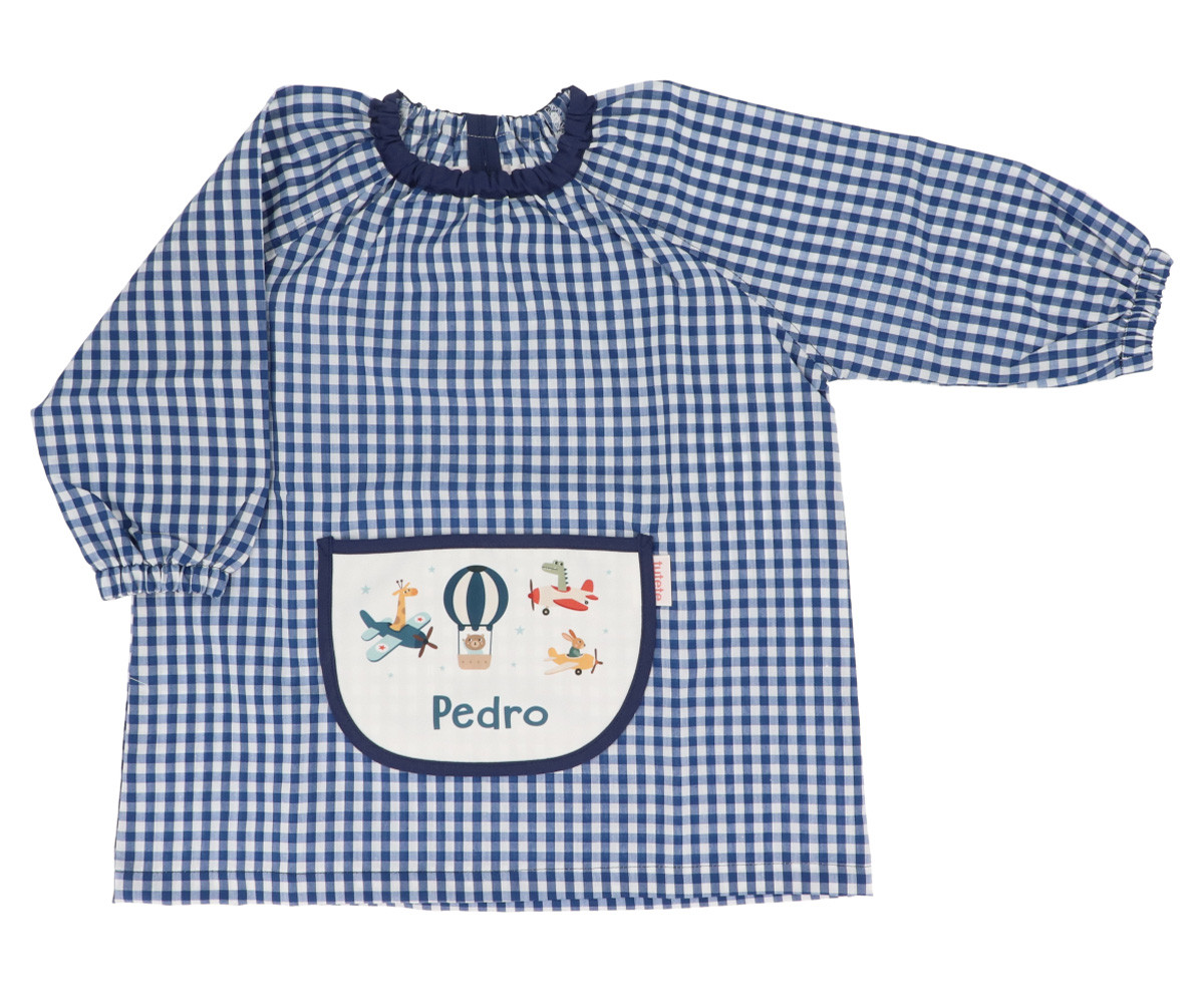 Babi con Bolsillo Central Vichy Planes Personalizado