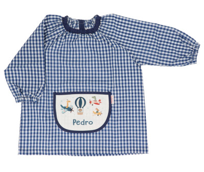 Babi con Bolsillo Central Vichy Planes Personalizado