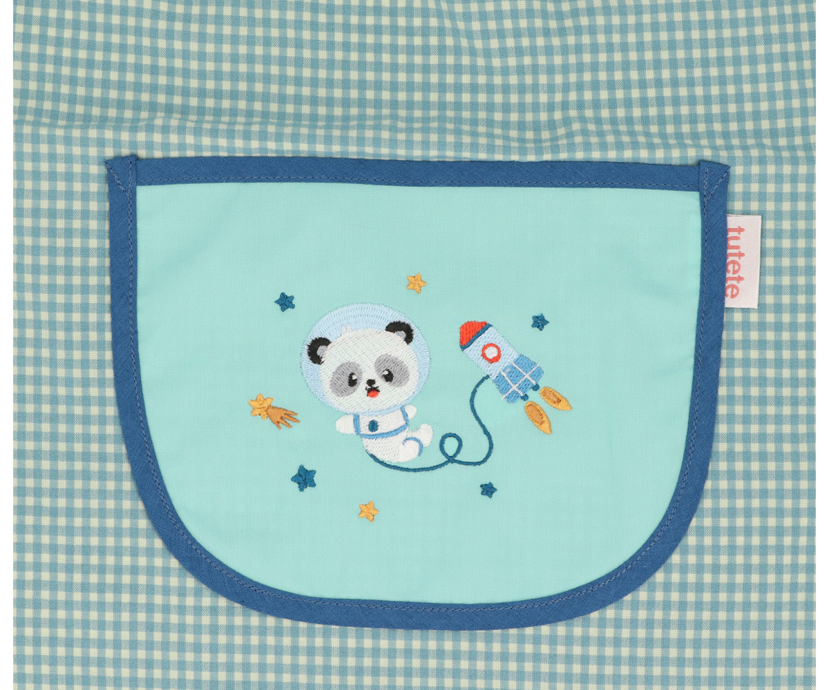 Babi Lola con Bolsillo Central Vichy Pandas in Space Personalizable