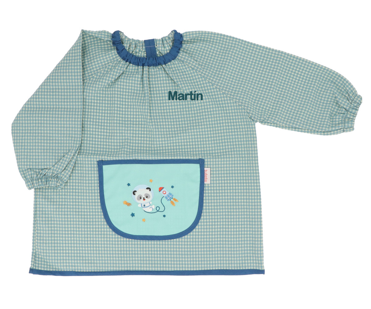 Babi Lola con Bolsillo Central Vichy Pandas in Space Personalizable
