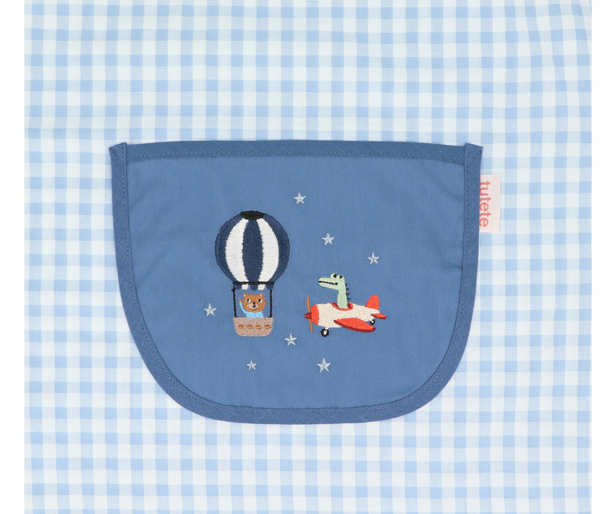 Babi Lola con Bolsillo Central Vichy Planes Personalizable