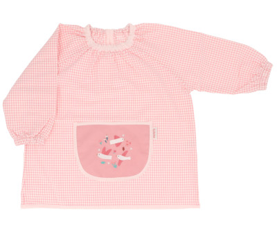Babi Lola con Bolsillo Central Vichy Blossom Birds Personalizable