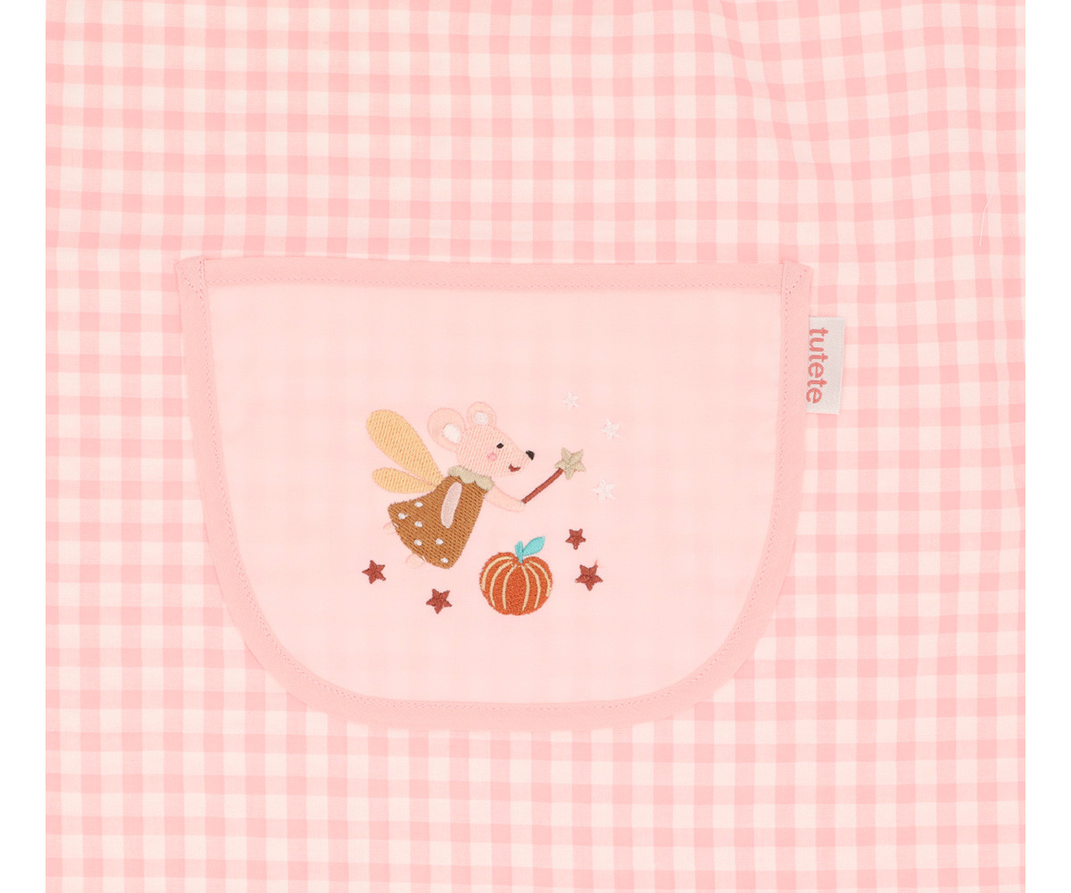 Babi Lola con Bolsillo Central Vichy Mouse Fairies Personalizable