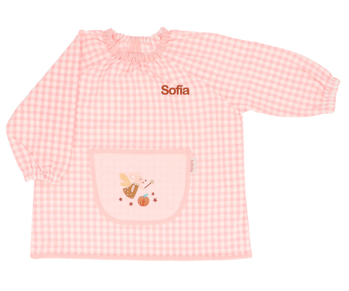 Babi Lola con Bolsillo Central Vichy Mouse Fairies Personalizable